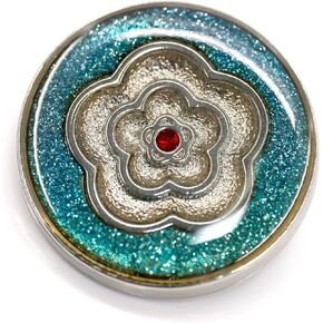 20 PCS MONAMEL CAMELLIA الأزرق اللامع أزرار الخياطة المعدنية المعدنية للمعاطف -25 مم -1 " in Kuwait