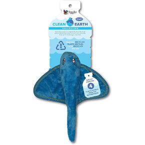 Spunky Pup Clean Earth Plush Stingray | Made from 100% Recycled Water Bottles | Small