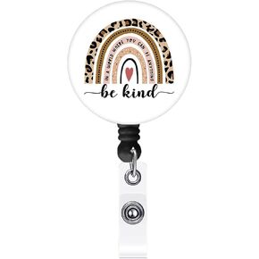 Retractable Badge Reel, Cute Badge Reels for Nurse Badge Holder with Alligator Clip for Doctor Teacher (Bus)