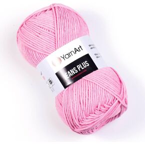 Yarn Art Jeans Plus Yarn, 55% Cotton 45% Polyacrylic, 100 g (3.5 oz), 160 m (174 yds), Yarn Weight: 4 : Worsted-Aran (36)