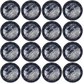 GORGECRAFT 20Pcs 25mm Resin Shank Button 1-Hole Beveled Cut Glass Shiny Blue Sewing Shank Buttons for DIY Sewing Crafts Sweater Uniform Blouse Jacket Clothing Hat Embellishments Jewelry Making