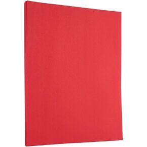 LUXPaper 8.5" x 11" Cardstock | Letter Size | Ruby Red | 32lb. Text | 50 Qty