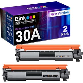 E-Z Ink 30A Toner Cartridge Black Replacement for HP 30A Black Toner Cartridge CF230A CF230X Compatible with M227fdw M203dw M227fdn M203dn M227sdn M203d M227 M203 Series Printer (New Version, 2 Pack)