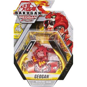 Bakugan Geogan Rising 2021 Pyrus Amphrog Geogan (Viloch Combiner Part 6 of 7) Collectible Action Figure and Trading Cards