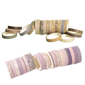 Washi Tape Set 30 Rolls Tape Tape Tare Sypens Scking Scking Scraps Supplies for Arts ، Diy Crafts ، Bullet Journals ، Holanners ، Scrapbook ،