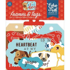 Echo Park Paper Company Epheme Frames/Tag ، Frames & Tags ، أحب كلبي in Kuwait