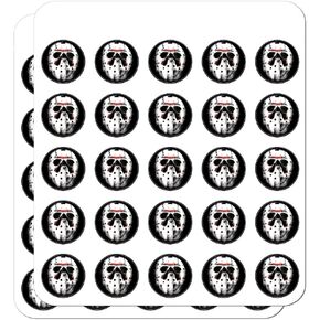 Friday The 13th Jason Mask Planner Calendar Scrapbooking Crafting Stickers
