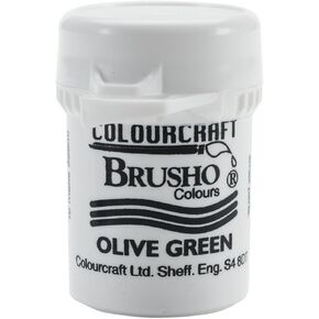 Panpastel Brusho Crystal Colors 15 جرام خضراء زيتون