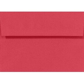 LUXPaper A6 Invitation Envelopes | 4 3/4" x 6 1/2" | Holiday Red | 60lb. Text | 50 Qty