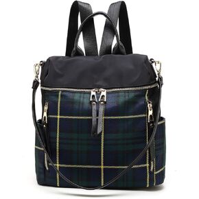 MKF Collection Nishi Plaid Backpack Propack Propack Backpack for Travel DayPack Nylon by Mia K