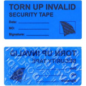 Solitary Walker 100Pcs Tamper Evident Security Void Stickers 1x2 inch Red Tamper Proof Labels Safety Torn up Invalid Seals Tape No Transfer No Damage to Protected Item