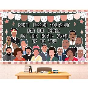 Black History Month Bulletin Board Classroom Decorations African American Famous People Cutouts Black History Month Bulletin Board Decor for Nursery Door School Wall Decor Teacher Supplies