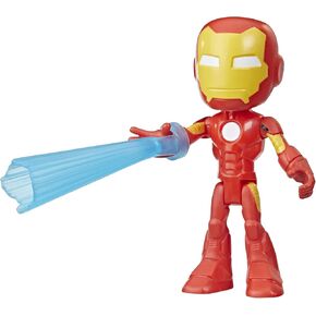 Marvel Spidey and His Amazing Friends Iron Man Action Figure with Accessory, 4-Inch, Preschool Super Hero Toys, Christmas Stocking Stuffers for Kids, Ages 3+