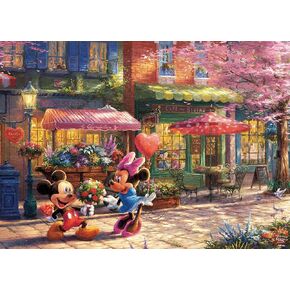 Ceaco - Thomas Kinkade - Disney - Mickey & Minnie Sweetheart Café - 1000 Piece Jigsaw Puzzle