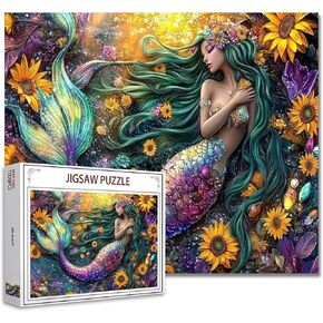 Jigsaw Puzzles 1000 Pieces for Adults-Beautiful Woman with Ornate Pink Dragon Puzzle-Challenging Puzzle Perfect for Game Nights-DIY Home Wall Decor-Sacred Fantasy -Fairy Puzzles Art 27" x 20"
