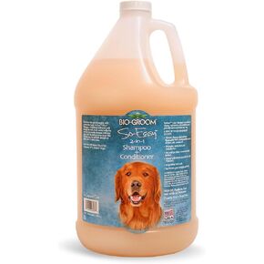 Bio-Groom So Easy 2 في 1 شامبو وبلسم- شامبو وجرو جرو وغالون مكيف ، غسل الكلاب الفكري ، حجم كبير للاستمالة ، خالية من الصابون ، 12: 1 رائحة الفاكهة المنعشة ، 1 جالون