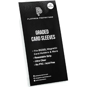 Resealable Graded Card Sleeves for Beckett BGS and SGC Slabs (1,000 Pack)