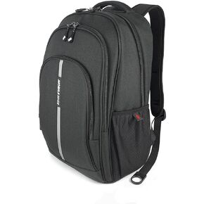 Mobile Edge Commuter Laptop Backpack for Men and Women, 16 Inch Computer Bag for Travel, Work, Commuting, with USB Charging Port, Lightweight, Black, MEBPC1