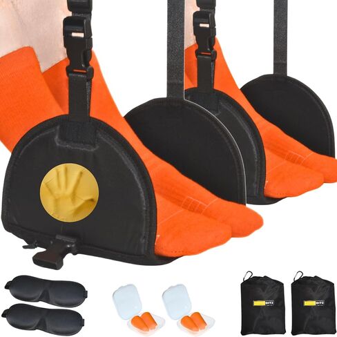 أرجوحة القدمين على متن الطائرة 2 عبوة ، أرجوحة الساق للسفر للطائرات مع قاعدة صلبة ، حبال القدم للطائرة التي تسافر مع رغوة الذاكرة ، الراحة في رحلة طويلة ، راحة ساق السفر ، مسند قدم للأطفال in Kuwait