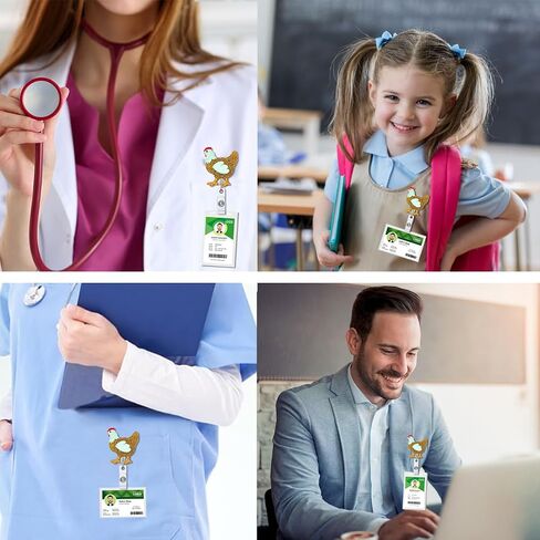 Talk to Me Goose Badge Reel, Name Badge Holder Reel ID Clip, Cute Badge Decorative for Nurse Office Worker Teacher Student Grad Gift in Saudi Arabia