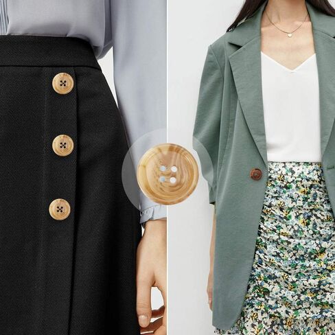 30 PCS أزرار خياطة راتنج ، أزرار كبيرة 25 مم/1 بوصة مستديرة للخياطة ، مع 5 نمط غير لامع حجم 4 ثقوب ، لخياطة الحرف DIY ، اللوحة الأزرار اليدوية ، إصلاح يدوي in Kuwait