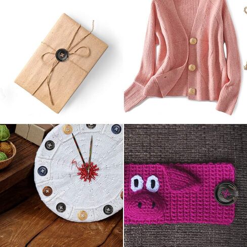 30 PCS أزرار خياطة راتنج ، أزرار كبيرة 25 مم/1 بوصة مستديرة للخياطة ، مع 5 نمط غير لامع حجم 4 ثقوب ، لخياطة الحرف DIY ، اللوحة الأزرار اليدوية ، إصلاح يدوي in Kuwait