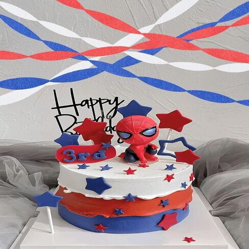 NYASAA 9 Rolls 3 Colors Crepe Paper Streamers Party Streamers 246 Yards Crepe Paper Decorations for Wedding Birthday Party Family Gathering Event Party Supplies, red, white, blue in Saudi Arabia