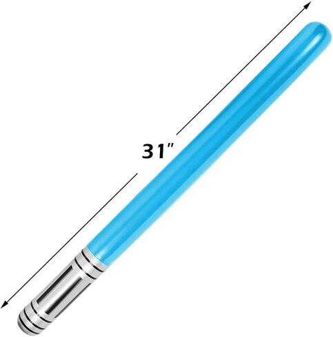 16 PCS Inflatable lightsaber - LIYDE Inflatable Light Saber Toys Party Bags Stocking Stuffers Favors Inflatable Swords for Star Wars Themed Party,Cosplay Party (BlueRed) in Kuwait