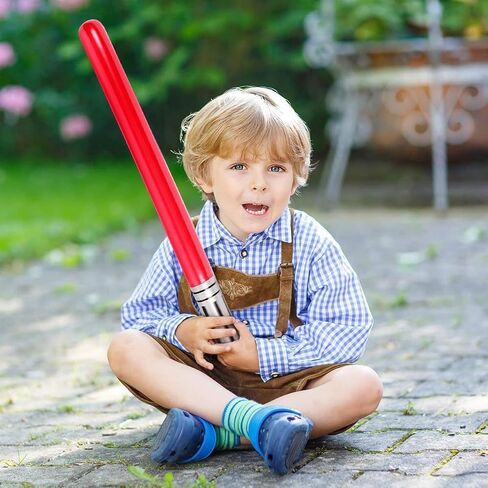 16 PCS Inflatable lightsaber - LIYDE Inflatable Light Saber Toys Party Bags Stocking Stuffers Favors Inflatable Swords for Star Wars Themed Party,Cosplay Party (BlueRed) in Kuwait