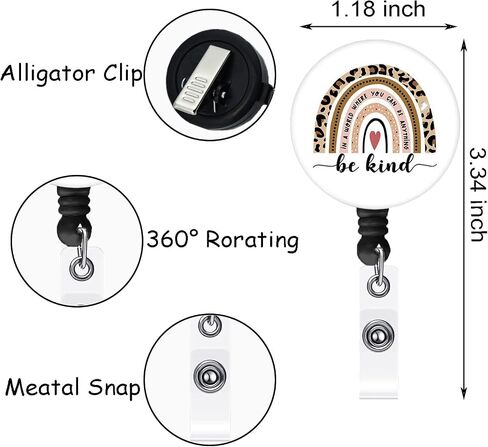 Retractable Badge Reel, Cute Badge Reels for Nurse Badge Holder with Alligator Clip for Doctor Teacher (Cow) in Saudi Arabia