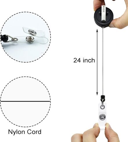 Retractable Badge Reel, Cute Badge Reels for Nurse Badge Holder with Alligator Clip for Doctor Teacher (Cow) in Saudi Arabia