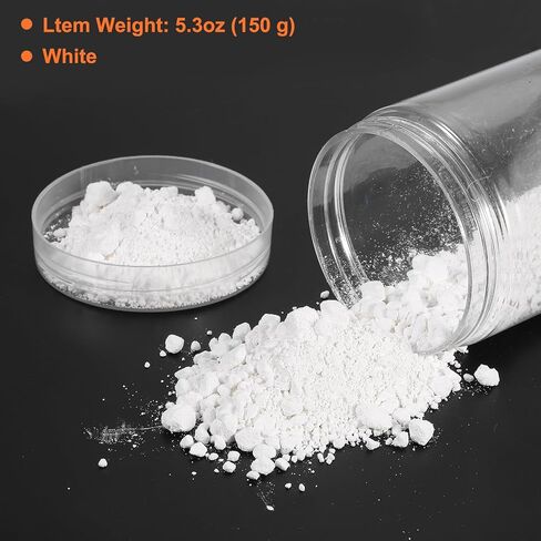 uxcell 5.3oz (150 g) Iron Oxide Powder Concrete Pigment Iron Oxide Pigment for Pastel Tile Paint Concrete Cement, White in Saudi Arabia