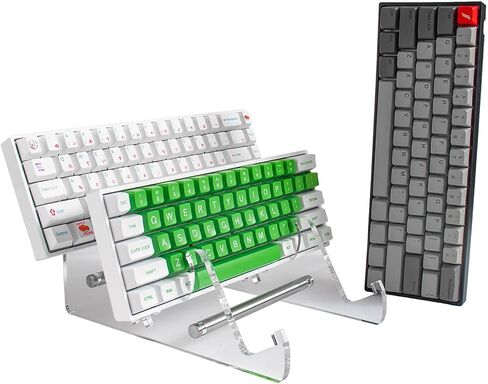 1pcs Acrylic Keyboard Display Stand Clear 3-Tier Keyboards Storage Holder for Tablet Picture Frames in Kuwait