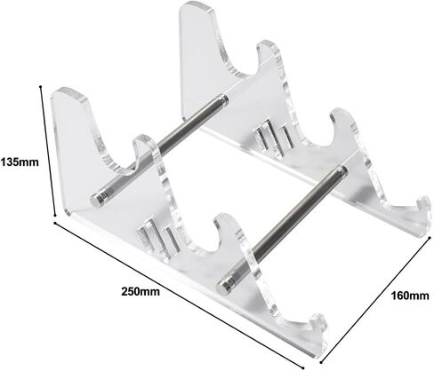 1pcs Acrylic Keyboard Display Stand Clear 3-Tier Keyboards Storage Holder for Tablet Picture Frames in Kuwait