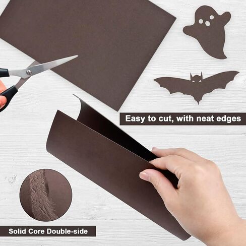 Coffee Color Thick Cardstock 50 Sheets 8.5 x 11 Inches 250gsm/92LB Letter Size Card Stock Paper for Craft Making Drawing Invitations Scrapbook DIY Greeting Cards in Saudi Arabia