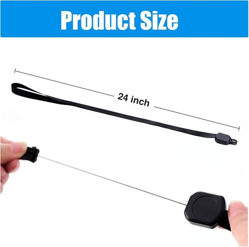 Badge Holder with Lanyard, Retractable Name Badge Holder Adjustable to 24inch Long, Clear Vertical ID Card Badge Holder for Nurses Teacher & Student, 2 Pack in Saudi Arabia