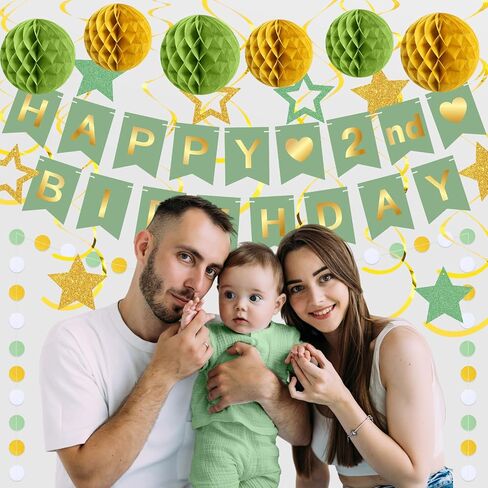 DIY Birthday Decorations Customizable Happy Birthday Banner with 6 Honeycomb Balls 8 Hanging Swirl Streamers 8 Glitter Stars and Circle Garland for Women Men Boys Girls(Purple Black) in Kuwait