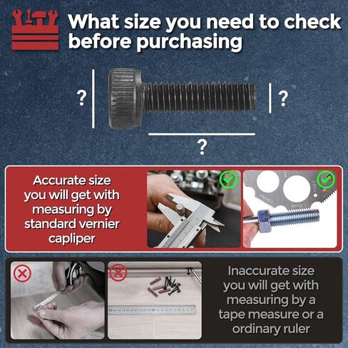 300pcs M4 Socket Head Cap Screws Bolts Nut Assortment Kit - [M4x6/8/10/14/18/20/30mm] Alloy Steel Fully Threaded Black Oxide 12.9 Internal Hex Screw for 3D Printer Use, with Wrench in Kuwait