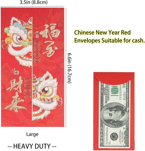 Chinese New Year Red Envelopes Red Envelope Snake 2025 Lunar New Year Envelopes Lucky Money Envelopes for Cash Hong Bao Li Xi Fancy Envelopes Large 24Pcs Loin in Saudi Arabia