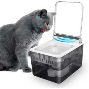 2025 New Cat Water Fountain Cat Fountain Pet Water Fountain Cat Feeding & Watering Supplies Automatic Induction lid Opening 3L Large Capacity Rechargeable