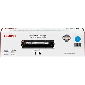 Canon Genuine Toner, Cartridge 116 Yellow (1977B001), 1 Pack, for Canon Color imageCLASS MF8050Cn, MF8080Cw Laser Printer