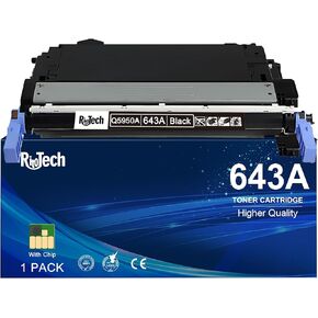 643A Black Toner Cartridge,Compatible for HP 643 A Q5950A for HP Color Laserjet 4700 Series 4700dn 4700dtn 4700n Printer, ( 1 Pack ,Up to 11,000 Pages )