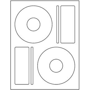 200 Memorex Compatible CD/DVD Labels. Large Center Style. 200 Total Labels with Spine and Case Labels. Compare to Matte Finish Memorex Labels. Works in Both Laser and Ink Jet Printers.