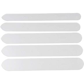 5PCS Translucent PVC Belt Buckle Holes Templates Leather Punching Craft Module DIY Tool, Light Weight and Small Size, Great for Making Belt Strap