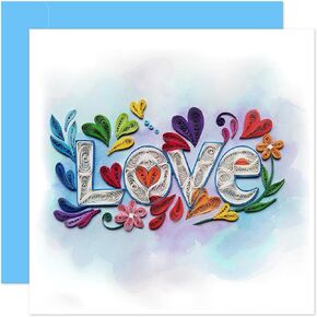 KingKraft Anniversary Card for Wife, Her, Parents, Girlfriend, Cute Otter Half Quilling Card, Love Card, Valentines Day Card for Husband Him Boyfriend, 1st 25th 40th 50th 60th Anniversary Card in Kuwait