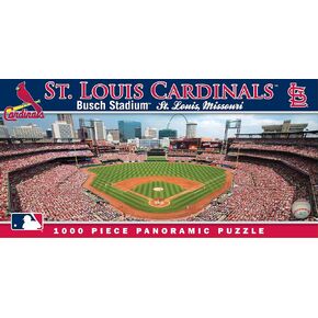 MasterPieces 1000 Piece Sports Jigsaw Puzzle - MLB St. Louis Cardinals Center View Panoramic - 13"x39"