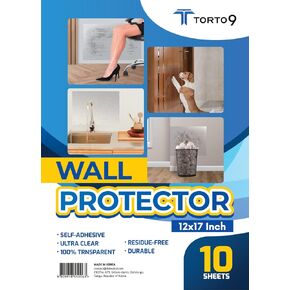 T Toroto9 حائط حماية 20 ورقة 12 × 17 بوصة ، ملصق للاصطدام للزيوت ، ورقة قابلة للإزالة لفيلم القابلة للإزالة للخرز (10) (20 ورقة)