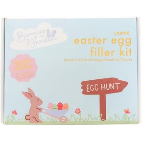 Daydream Society Bunnies in the Garden - Large Easter Egg Filler Kit - 120 piece kit - Perfect for Easter Egg Hunts, Parties and more
