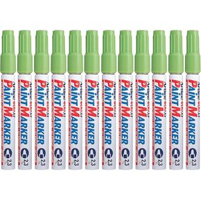 Artline 400XF Paint Markers for Wood, Plastic, Metal, and Canvas, Permanent Markers for Outdoor/Indoor Applications, Opaque Paint Markers with 2.3 mm Bullet Tip - Black, Pack of 12