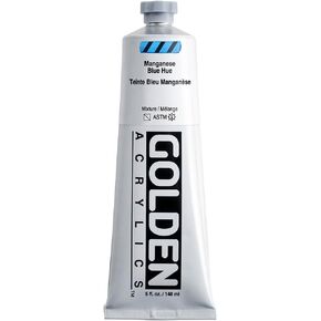 5 Oz Heavy Body Historical Hue Acrylic Paints Color: Manganese Blue Hue